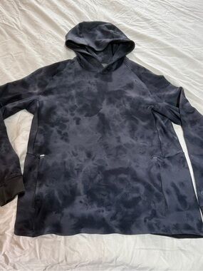 lululemon athletica Men's Black Tie-Dye Hoodie Sweatshirt